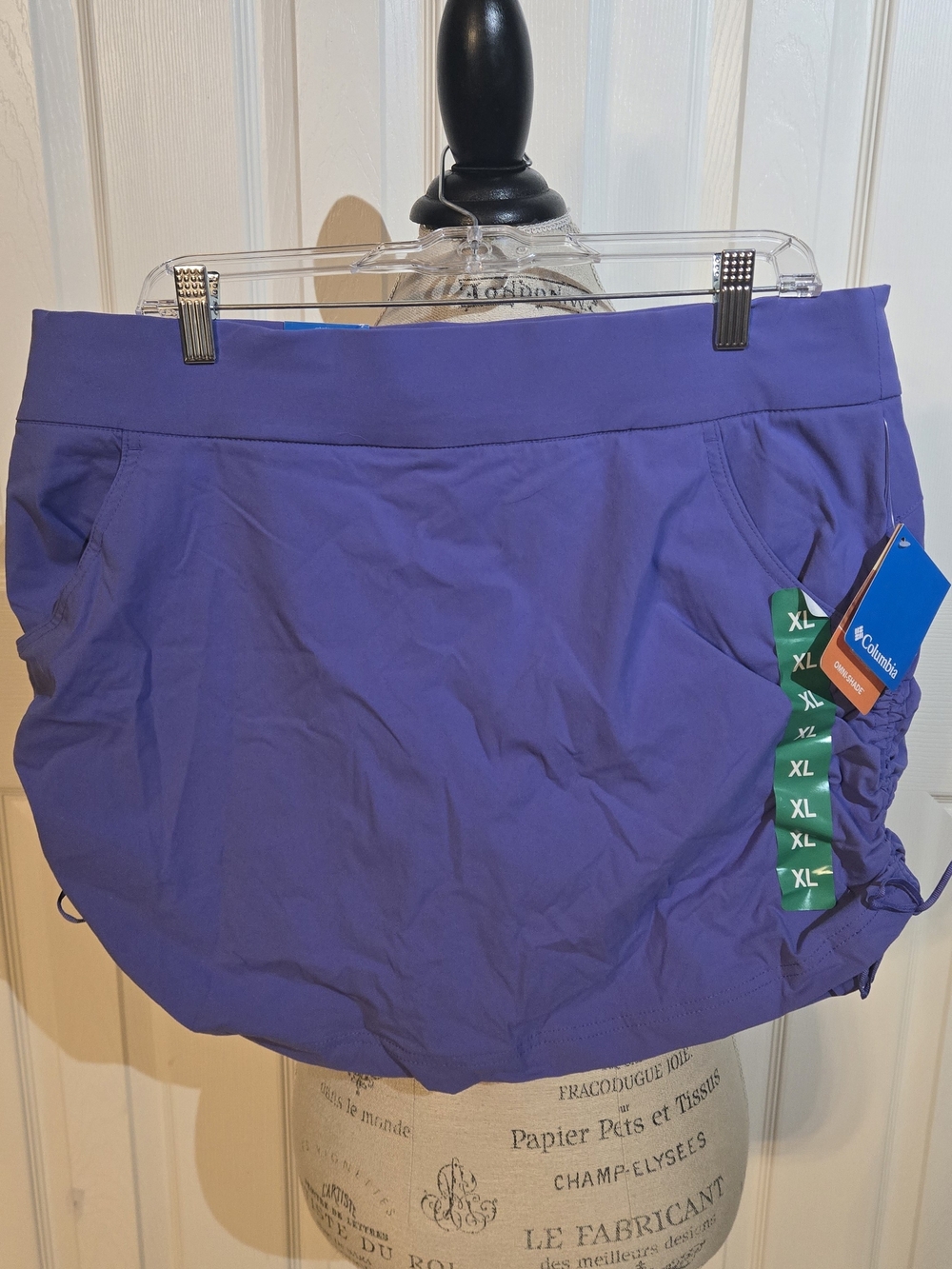 Columbia Purple Athletic Skort with Side Ruching